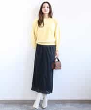 FKFFD20140 MK MICHEL KLEIN(MK ミッシェルクラン) 前後2wayラメドルマンニット/洗える ブルー