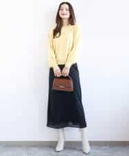 FKFFD20140 MK MICHEL KLEIN(MK ミッシェルクラン) 前後2wayラメドルマンニット/洗える ブルー