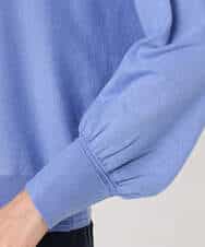 FKFFD20140 MK MICHEL KLEIN(MK ミッシェルクラン) 前後2wayラメドルマンニット/洗える ブルー