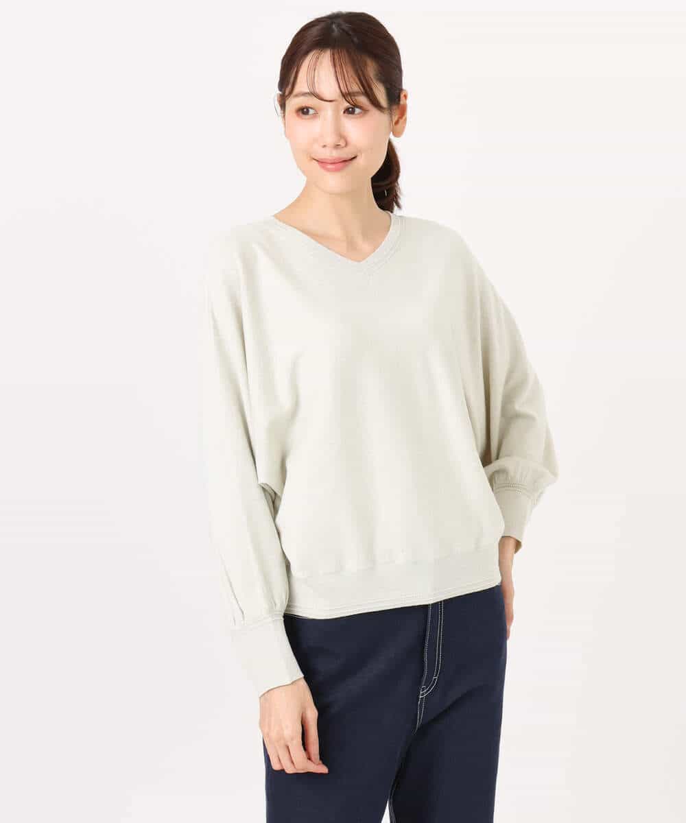 FKFFD20140 MK MICHEL KLEIN(MK ミッシェルクラン) 前後2wayラメドルマンニット/洗える ブルー