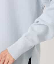 FKFFD21160 MK MICHEL KLEIN(MK ミッシェルクラン) 衿付きラガーニット/洗える ライトブルー