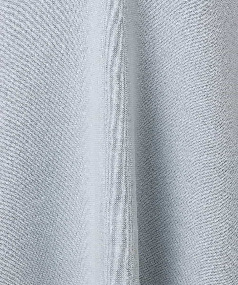 FKFFD21160 MK MICHEL KLEIN(MK ミッシェルクラン) 衿付きラガーニット/洗える ライトブルー