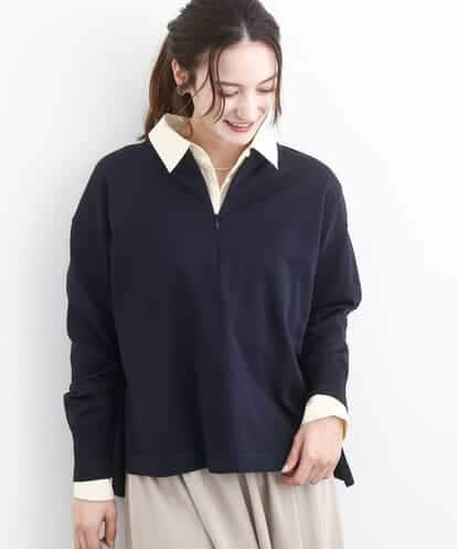 FKFFD24160 MK MICHEL KLEIN フロントファスナーデザインニット/洗える