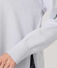 FKFFD24160 MK MICHEL KLEIN(MK ミッシェルクラン) フロントファスナーデザインニット/洗える ライトグレー