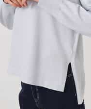 FKFFD24160 MK MICHEL KLEIN(MK ミッシェルクラン) フロントファスナーデザインニット/洗える ライトグレー