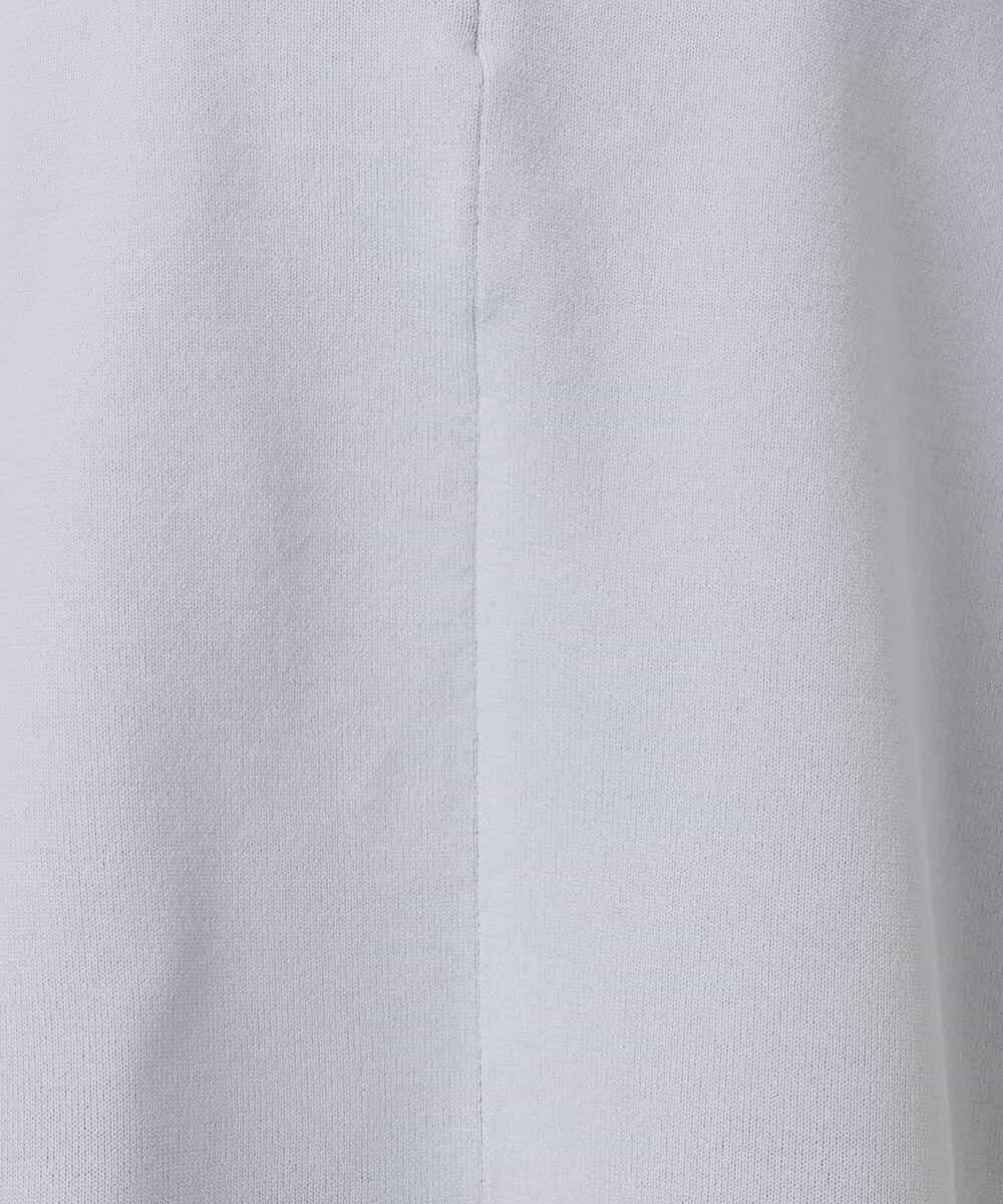 FKFFD24160 MK MICHEL KLEIN(MK ミッシェルクラン) フロントファスナーデザインニット/洗える ライトグレー