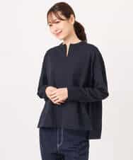 FKFFD24160 MK MICHEL KLEIN(MK ミッシェルクラン) フロントファスナーデザインニット/洗える ライトグレー