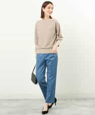 FKFFS18130 MK MICHEL KLEIN(MK ミッシェルクラン) ボートネックニット/洗える イエロー