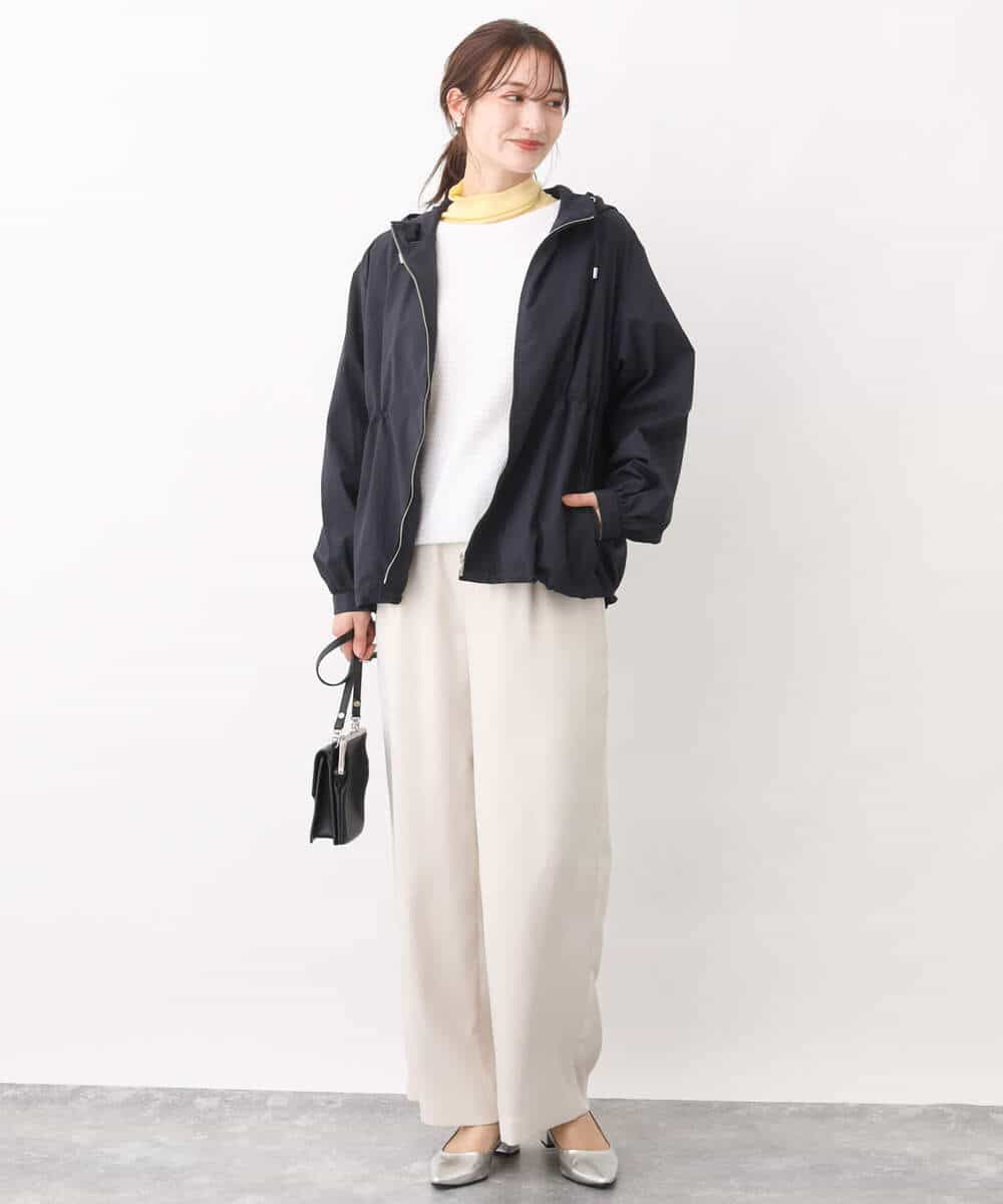 FKFFV21130 MK MICHEL KLEIN(MK ミッシェルクラン) コットンメッシュボートネックニット/洗える ベージュ