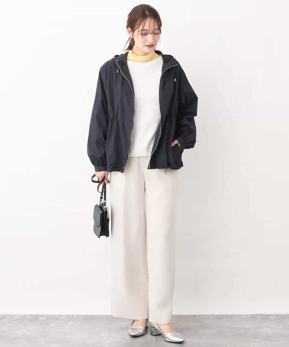 FKFFV21130 MK MICHEL KLEIN(MK ミッシェルクラン) コットンメッシュボートネックニット/洗える ベージュ