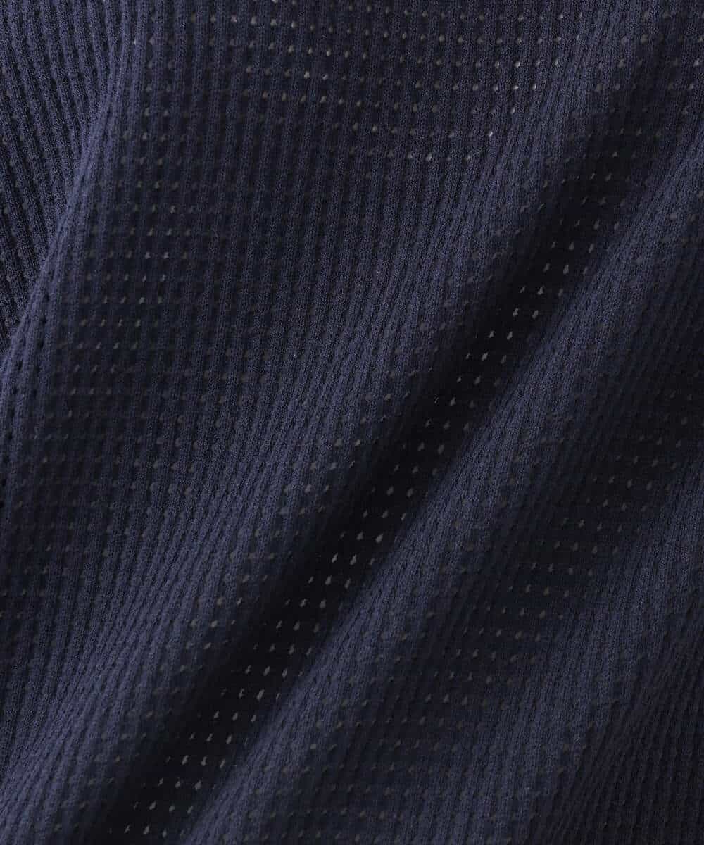 FKFGA30140 MK MICHEL KLEIN(MK ミッシェルクラン) アイレット柄ドルマン風ニット/洗える キャメル