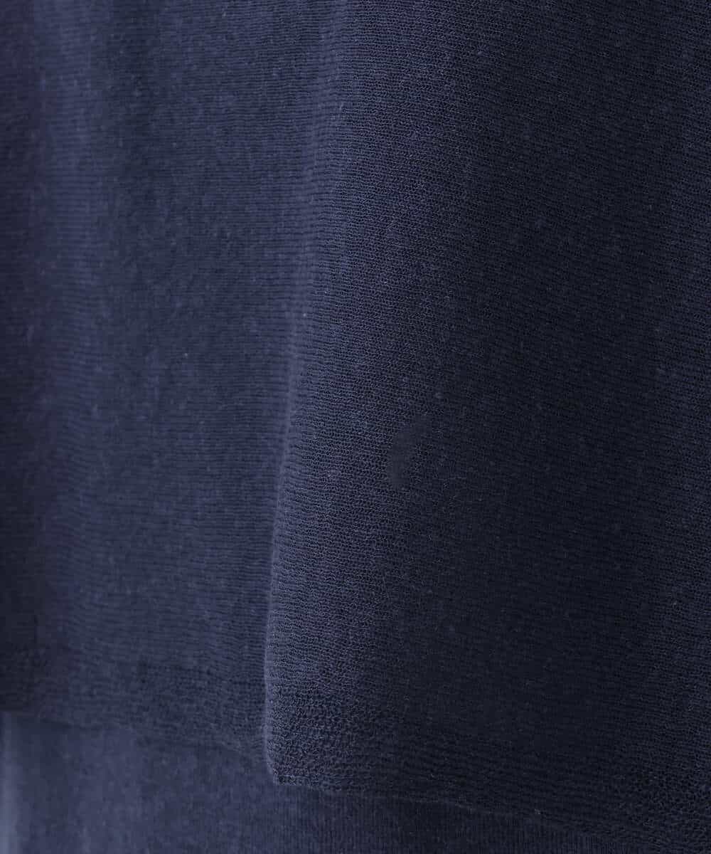 FKFGA44170 MK MICHEL KLEIN(MK ミッシェルクラン) ケープ×ノースリーブニット ツインセット/接触冷感/洗える ネイビー