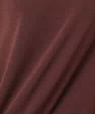 FKFGD30140 MK MICHEL KLEIN(MK ミッシェルクラン) シアー切替えニット/洗える サーモンオレンジ