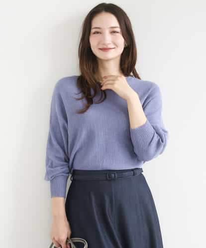 FKFGD32140 MK MICHEL KLEIN テープヤーンドルマンニット/洗える