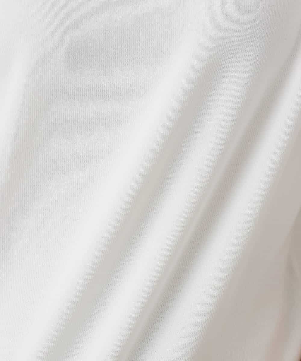 FKFGD40110 MK MICHEL KLEIN(MK ミッシェルクラン) フレンチスリーブニット/接触冷感/UVカット/洗える ネイビー