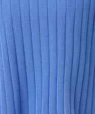 FKFGD43160 MK MICHEL KLEIN(MK ミッシェルクラン) ワイドリブシアーニット×タンクトップ ツインセット/洗える ブルー