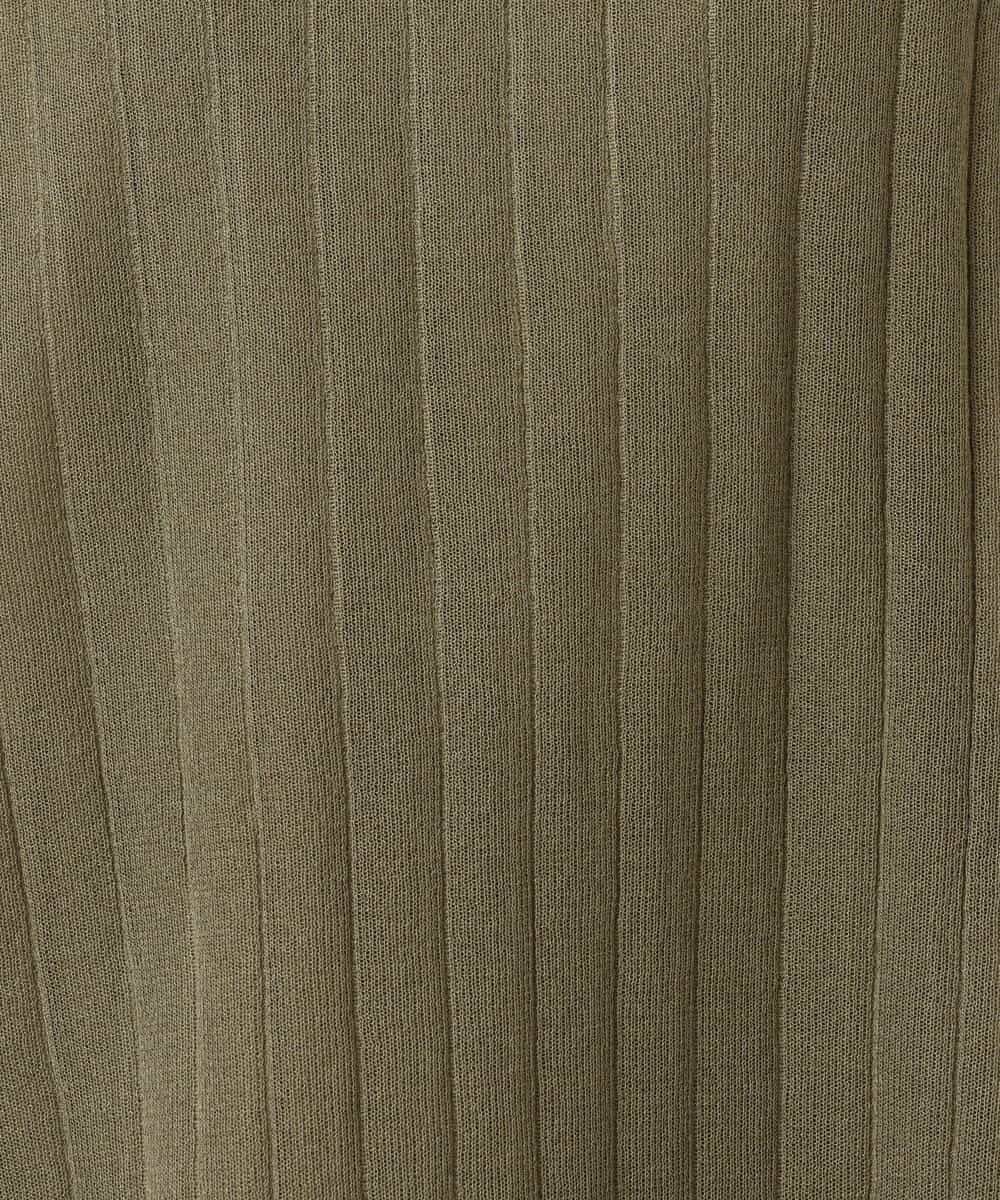 FKFGD43160 MK MICHEL KLEIN(MK ミッシェルクラン) ワイドリブシアーニット×タンクトップ ツインセット/洗える ブルー