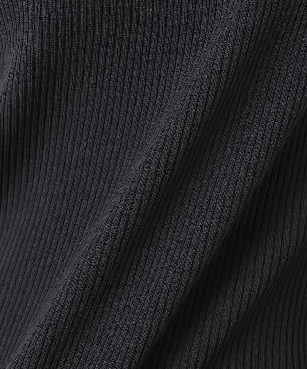 FKFGD44070 MK MICHEL KLEIN(MK ミッシェルクラン) スクエアネックリブニットタンクトップ/UVカット/洗える ホワイト（無地）