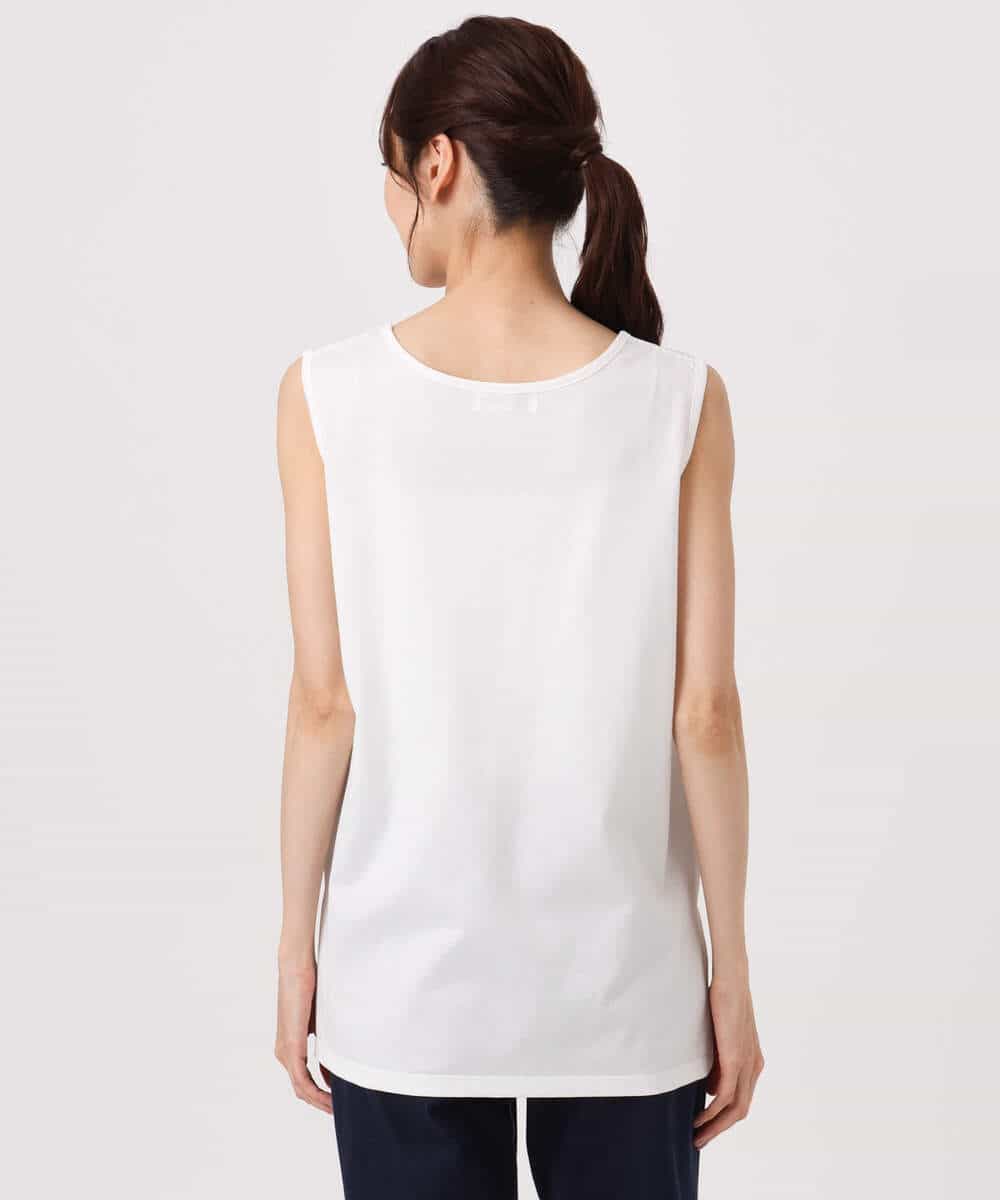 FKFGD50160 MK MICHEL KLEIN(MK ミッシェルクラン) [洗える]メッシュ編みニットベスト×タンクトップ ツインセット イエロー