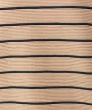 FKFGD51120 MK MICHEL KLEIN(MK ミッシェルクラン) [UVカット/洗える]マリンボーダーニット キャメル