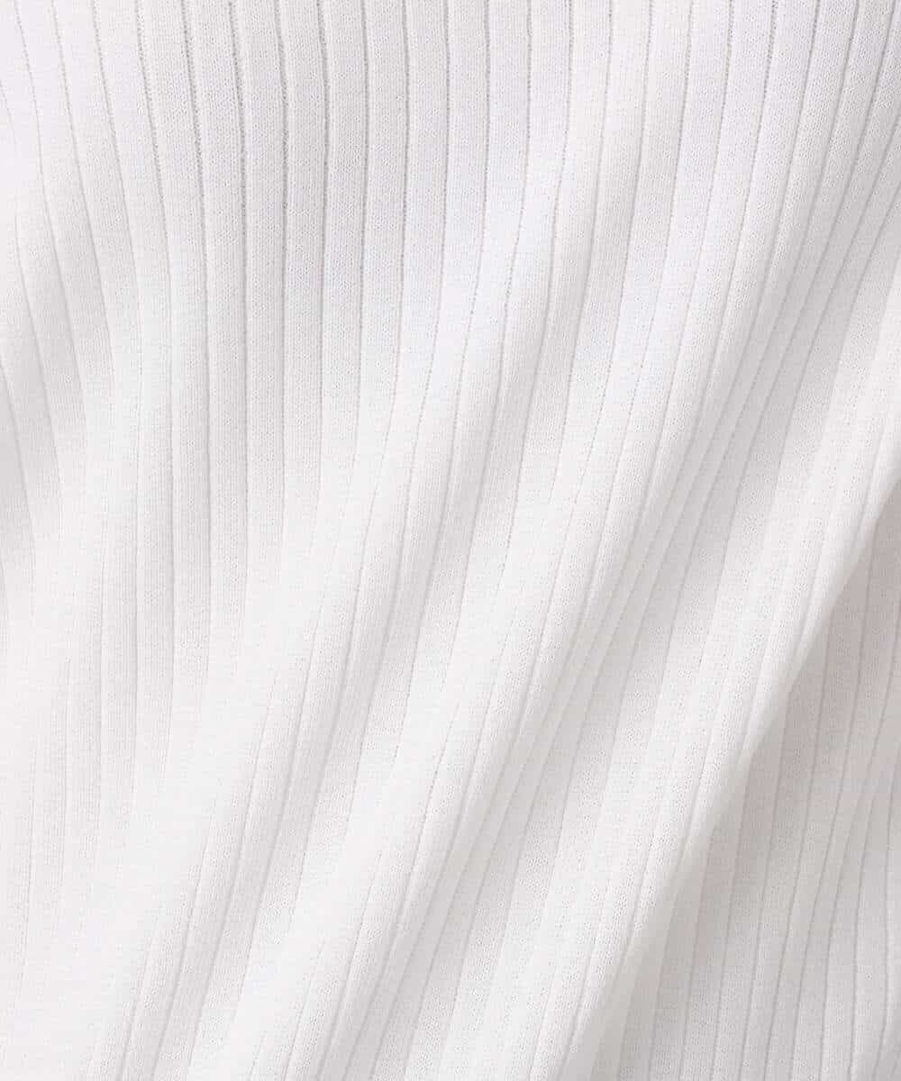 FKFGD53120 MK MICHEL KLEIN(MK ミッシェルクラン) [UVカット/洗える]ワイドリブ配色デザインニット ブラウン