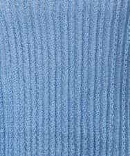 FKFHD60130 MK MICHEL KLEIN(MK ミッシェルクラン) [洗える]クロップド丈シアーリブニット ブルー