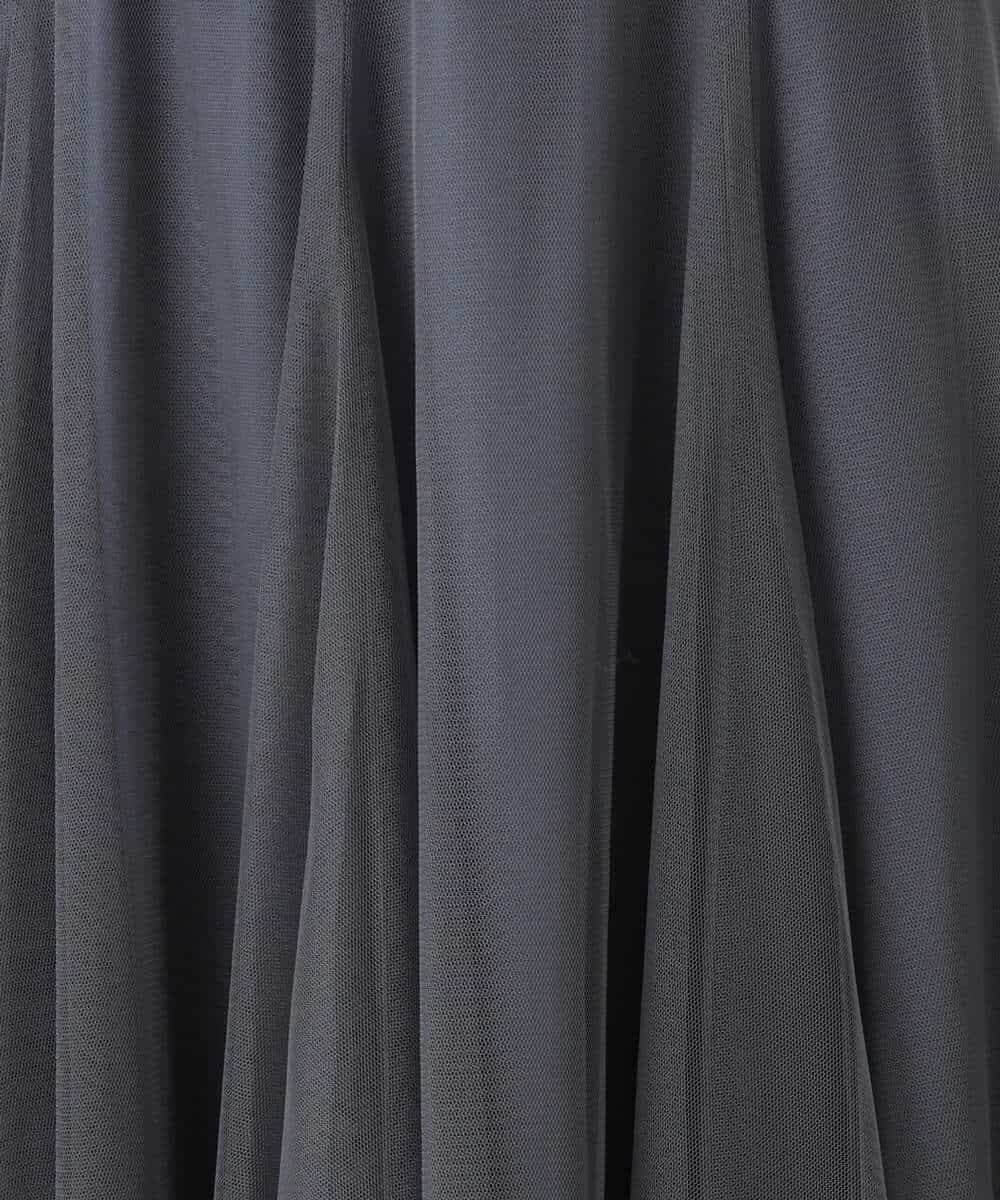 FKHAD39160 MK MICHEL KLEIN(MK ミッシェルクラン) ボリュームチュールスカート/洗える ダークグレー