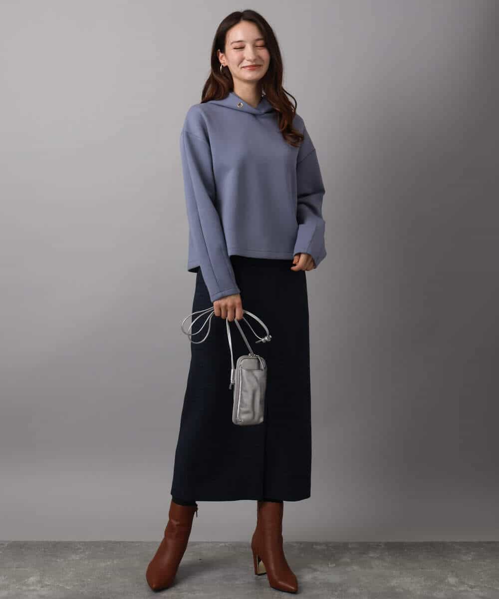 FKHAD45160 MK MICHEL KLEIN(MK ミッシェルクラン) ガンクラブチェック柄ナロースカート/洗える ベージュ