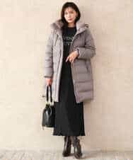 FKHAG63200 MK MICHEL KLEIN(MK ミッシェルクラン) [洗える]レオパードシフォンナロースカート ブラウン