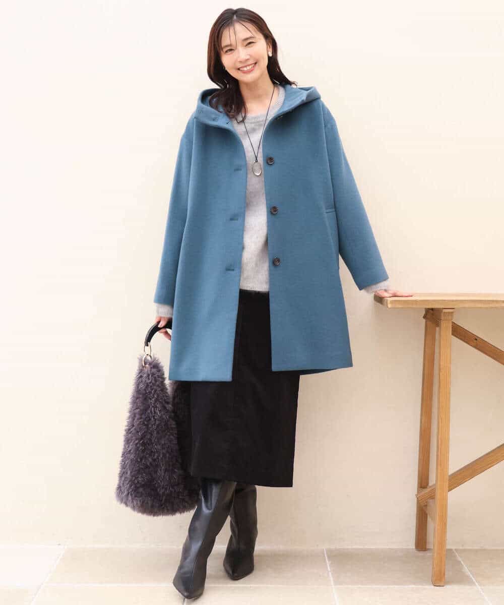 FKHAG64180 MK MICHEL KLEIN(MK ミッシェルクラン) [洗える]ドロスト コーデュロイスカート ベージュ