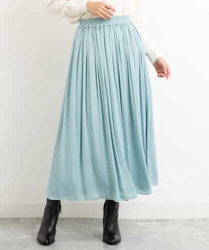 FKHAP50150 MK MICHEL KLEIN 【洗える】アンティークサテンスカート