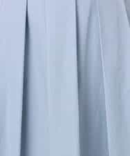 FKHDD60170 MK MICHEL KLEIN(MK ミッシェルクラン) メモリータフタ タックフレアスカート/洗える ライトブルー