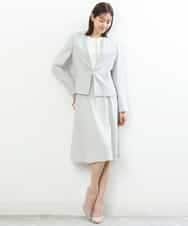 FKHDP91135 MK MICHEL KLEIN(MK ミッシェルクラン) ラメツイードフレアスカート/洗える グレー