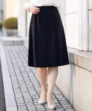 FKHDP91135 MK MICHEL KLEIN(MK ミッシェルクラン) ラメツイードフレアスカート/洗える グレー
