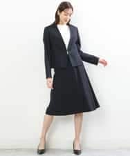 FKHDP91135 MK MICHEL KLEIN(MK ミッシェルクラン) ラメツイードフレアスカート/洗える グレー