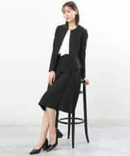 FKHDP91135 MK MICHEL KLEIN(MK ミッシェルクラン) ラメツイードフレアスカート/洗える グレー