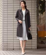 FKHDS91150 MK MICHEL KLEIN(MK ミッシェルクラン) ラメツイードフレアスカート/洗える グレー