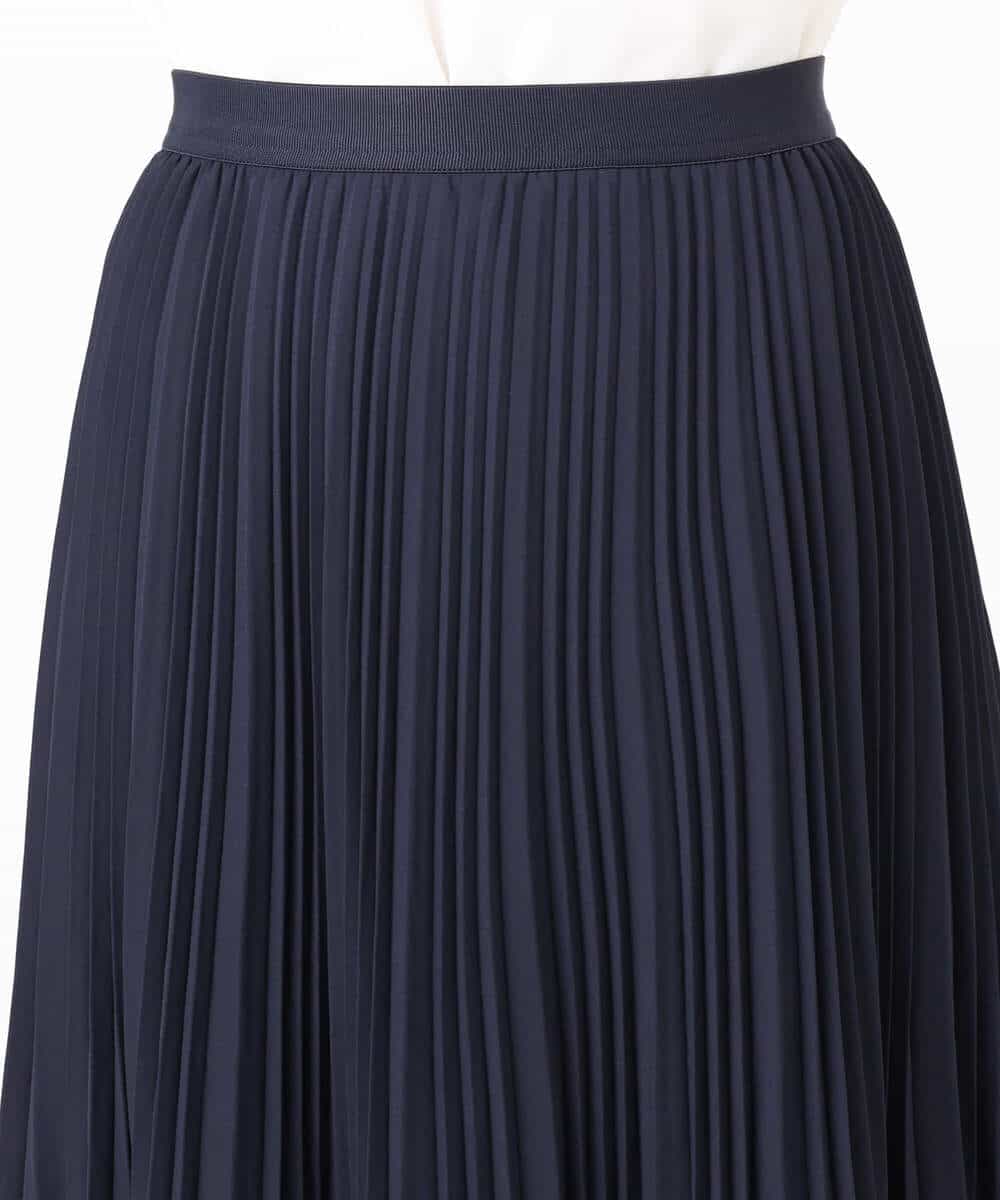 FKHFD12150 MK MICHEL KLEIN(MK ミッシェルクラン) リバーシブルシフォンプリーツスカート/洗える ネイビー