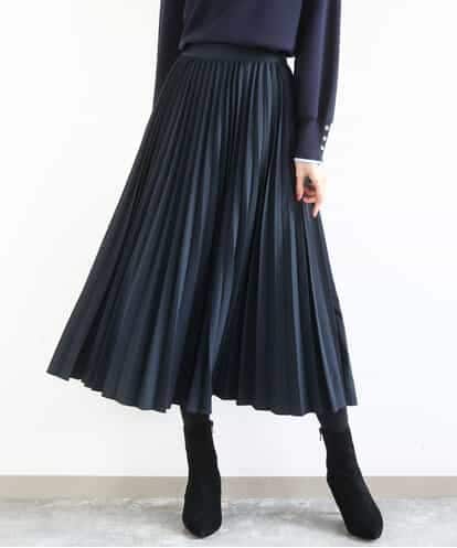 FKHFD15180 MK MICHEL KLEIN プリーツデザインスカート/洗える