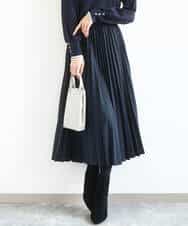 FKHFD15180 MK MICHEL KLEIN(MK ミッシェルクラン) プリーツデザインスカート/洗える ベージュ