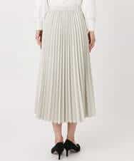 FKHFD15180 MK MICHEL KLEIN(MK ミッシェルクラン) プリーツデザインスカート/洗える ベージュ