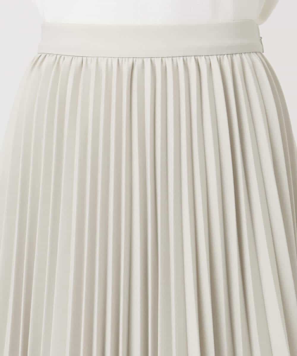 FKHFD15180 MK MICHEL KLEIN(MK ミッシェルクラン) プリーツデザインスカート/洗える ベージュ