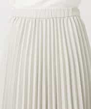 FKHFD15180 MK MICHEL KLEIN(MK ミッシェルクラン) プリーツデザインスカート/洗える ベージュ