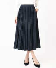 FKHFD15180 MK MICHEL KLEIN(MK ミッシェルクラン) プリーツデザインスカート/洗える ベージュ