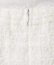 FKHFD65170 MK MICHEL KLEIN(MK ミッシェルクラン) ファンシーツイードスカート/セットアップ対応/洗える アイボリー