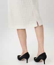 FKHFD65170 MK MICHEL KLEIN(MK ミッシェルクラン) ファンシーツイードスカート/セットアップ対応/洗える アイボリー