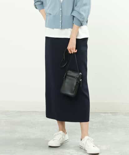 FKHFS01140 MK MICHEL KLEIN ストレートニットスカート/洗える