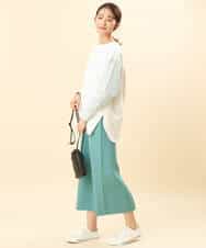 FKHFS01140 MK MICHEL KLEIN(MK ミッシェルクラン) ストレートニットスカート/洗える ネイビー