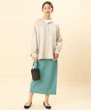 FKHFS01140 MK MICHEL KLEIN(MK ミッシェルクラン) ストレートニットスカート/洗える ネイビー