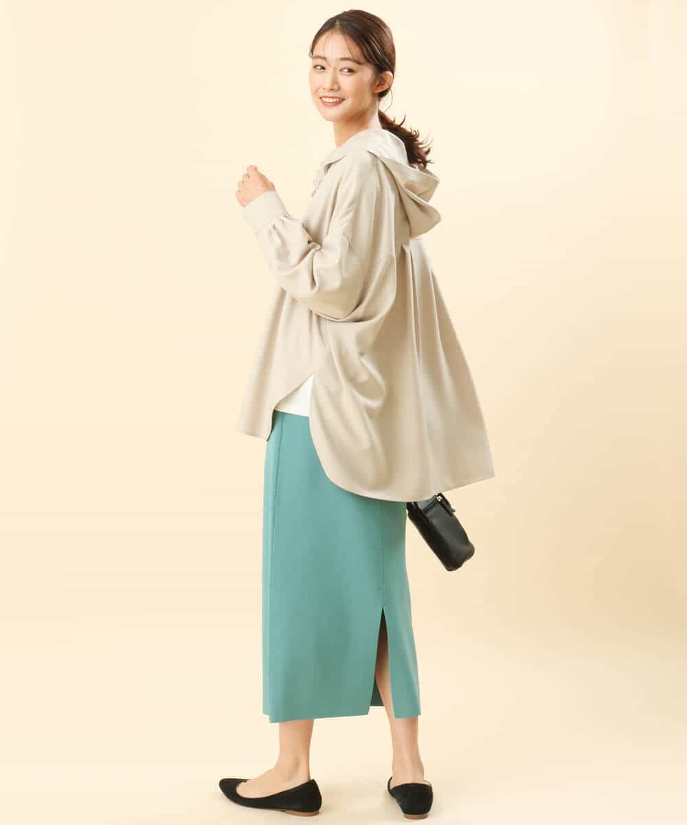 FKHFS01140 MK MICHEL KLEIN(MK ミッシェルクラン) ストレートニットスカート/洗える ネイビー